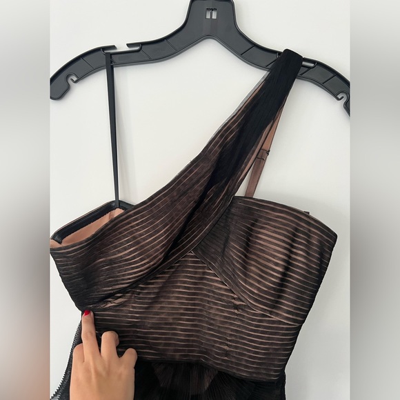 Black BCBGMaxAzria mini dress in size 4- worn once - Picture 2 of 6